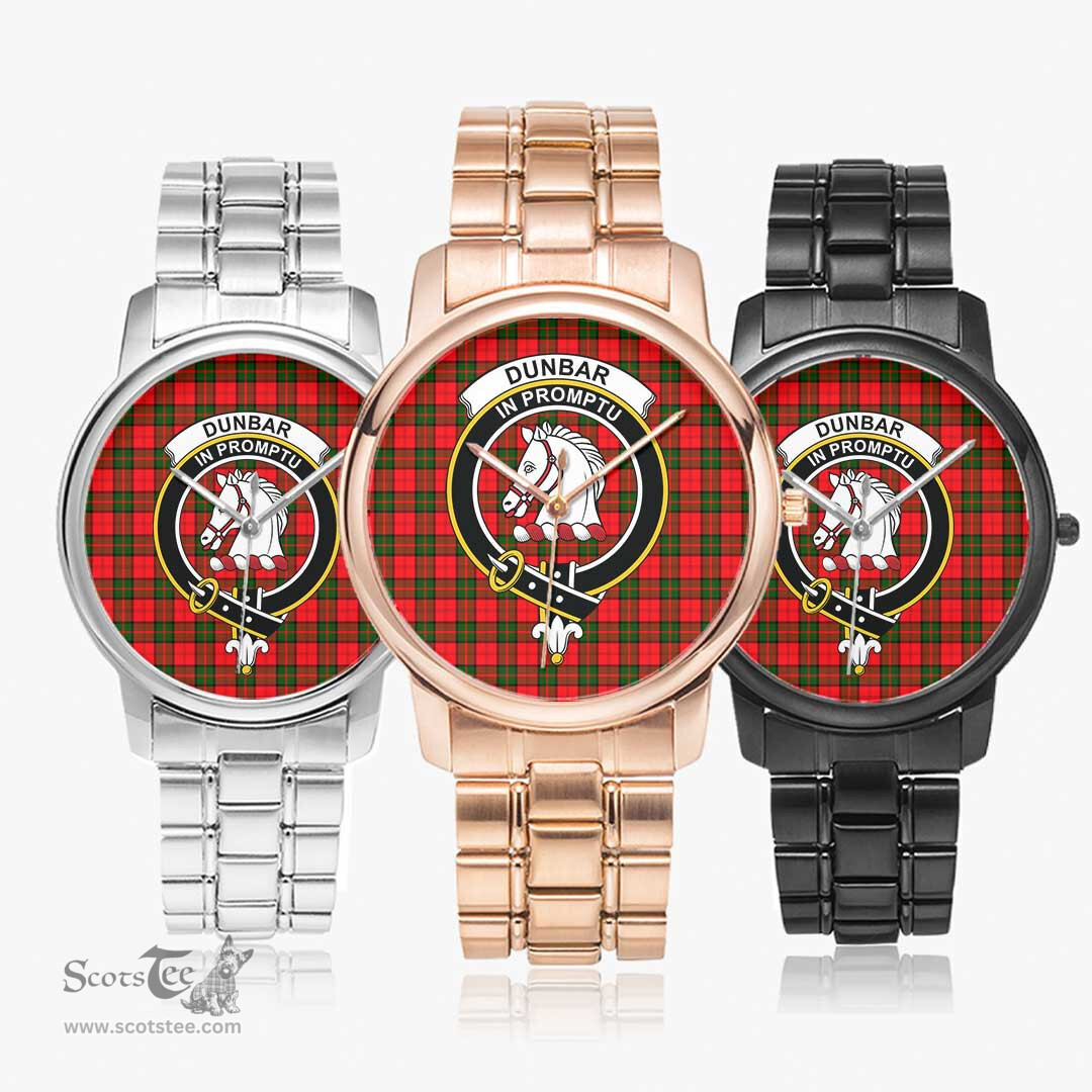 Scottish Dunbar Modern Watch Tartan Crest Folding Clasp Classic Plaid Watch Scottish Plaid Tartan Plaid - ScotsTee - scotstee.com