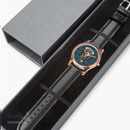 Scottish Cockburn Modern Watch Tartan Crest Leather Strap Classic Plaid Watch Scottish Plaid Tartan Plaid - ScotsTee - scotstee.com