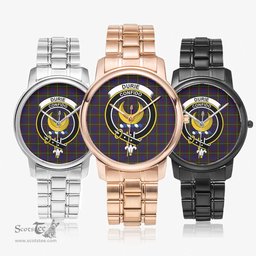 Scottish Durie Watch Tartan Crest Folding Clasp Classic Plaid Watch Scottish Plaid Tartan Plaid - ScotsTee - scotstee.com
