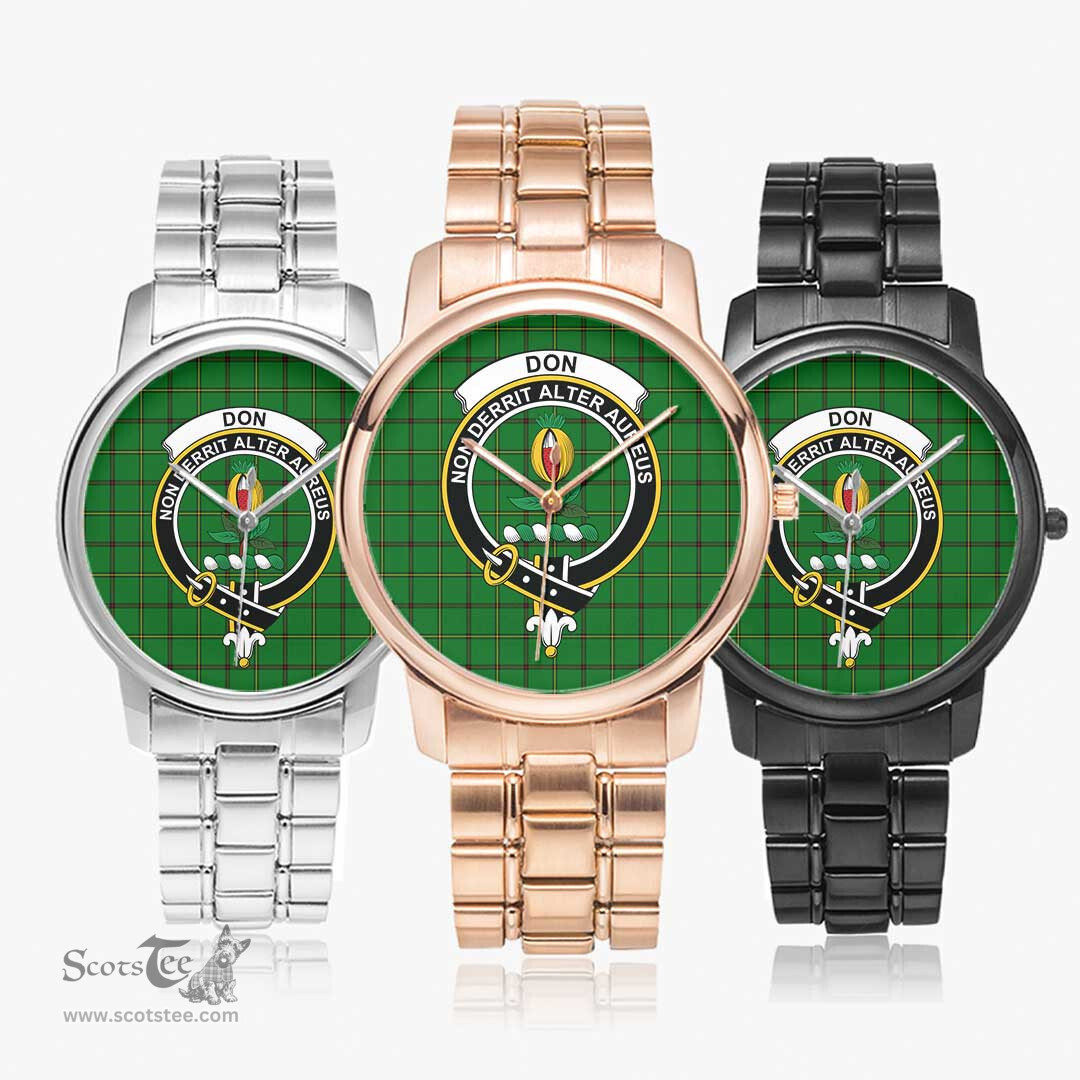 Scottish Don (Tribe-of-Mar) Watch Tartan Crest Folding Clasp Classic Plaid Watch Scottish Plaid Tartan Plaid - ScotsTee - scotstee.com