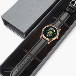 Scottish Dundas Modern Watch Tartan Crest Leather Strap Classic Plaid Watch Scottish Plaid Tartan Plaid - ScotsTee - scotstee.com