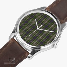 Scottish Davidson Tulloch Dress Watch Tartan Leather Strap Classic Plaid Watch Scottish Plaid Tartan Plaid - ScotsTee - scotstee.com