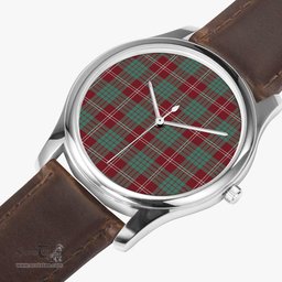 Scottish Crawford Modern Watch Tartan Leather Strap Classic Plaid Watch Scottish Plaid Tartan Plaid - ScotsTee - scotstee.com