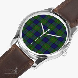Scottish Dundas Modern Watch Tartan Leather Strap Classic Plaid Watch Scottish Plaid Tartan Plaid - ScotsTee - scotstee.com