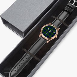 Scottish Dundas Modern Watch Tartan Leather Strap Classic Plaid Watch Scottish Plaid Tartan Plaid - ScotsTee - scotstee.com