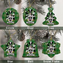 Irish Maxwell Family Crest Ireland National Tartan Christmas Ornament Shop Now at ScotsTee.com