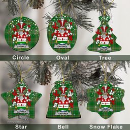 Irish Gaffney Family Crest Ireland National Tartan Christmas Ornament Shop Now at ScotsTee.com