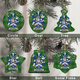 Irish Archdall Family Crest Ireland National Tartan Christmas Ornament Shop Now at ScotsTee.com