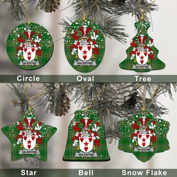 Irish Valentine Family Crest Ireland National Tartan Christmas Ornament Shop Now at ScotsTee.com