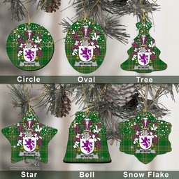 Irish McMore or More Family Crest Ireland National Tartan Christmas Ornament Shop Now at ScotsTee.com