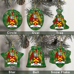 Irish Forkin Family Crest Ireland National Tartan Christmas Ornament Shop Now at ScotsTee.com
