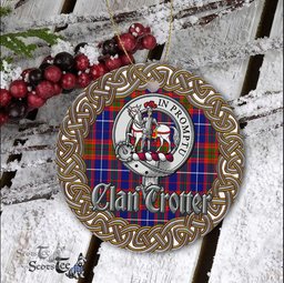 Trotter Celtic Ring Plaid Ornament Gift. Christmas Tree Ornament Tartan Ornament Great Christmas Ornaments Gift