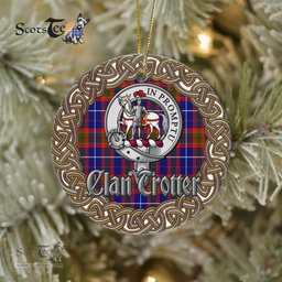 Trotter Celtic Ring Plaid Ornament Gift. Christmas Tree Ornament Tartan Ornament Great Christmas Ornaments Gift