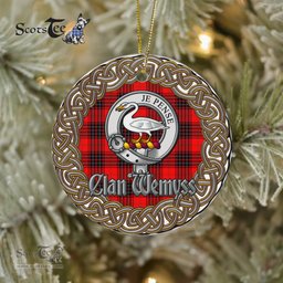 Wemyss Celtic Ring Plaid Ornament Gift. Christmas Tree Ornament Tartan Ornament Great Christmas Ornaments Gift