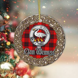 Wemyss Celtic Ring Plaid Ornament Gift. Christmas Tree Ornament Tartan Ornament Great Christmas Ornaments Gift