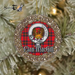 MacGill Celtic Ring Plaid Ornament Gift. Christmas Tree Ornament Tartan Ornament Great Christmas Ornaments Gift