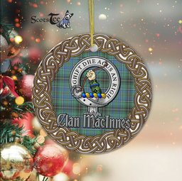 MacInnes Celtic Ring Plaid Ornament Gift. Christmas Tree Ornament Tartan Ornament Great Christmas Ornaments Gift