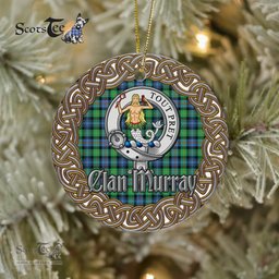 Murray Of Dysart Celtic Ring Plaid Ornament Gift. Christmas Tree Ornament Tartan Ornament Great Christmas Ornaments Gift