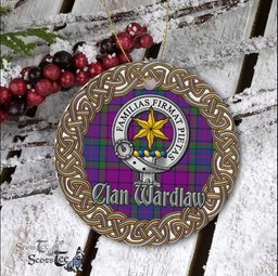 Wardlaw Celtic Ring Plaid Ornament Gift. Christmas Tree Ornament Tartan Ornament Great Christmas Ornaments Gift