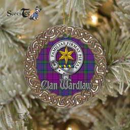 Wardlaw Celtic Ring Plaid Ornament Gift. Christmas Tree Ornament Tartan Ornament Great Christmas Ornaments Gift