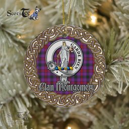 Montgomery Celtic Circle Plaid Ornament Gift. Christmas Tree Ornament Tartan Ornament Great Christmas Ornaments Gift