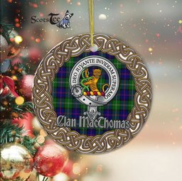 MacThomas Celtic Circle Plaid Ornament Gift. Christmas Tree Ornament Tartan Ornament Great Christmas Ornaments Gift