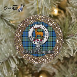 MacCorquodale Celtic Circle Plaid Ornament Gift. Christmas Tree Ornament Tartan Ornament Great Christmas Ornaments Gift