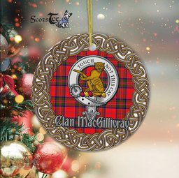 MacGillivray Celtic Circle Plaid Ornament Gift. Christmas Tree Ornament Tartan Ornament Great Christmas Ornaments Gift