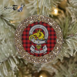 MacIver Celtic Circle Plaid Ornament Gift. Christmas Tree Ornament Tartan Ornament Great Christmas Ornaments Gift