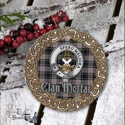 Moffat Celtic Circle Plaid Ornament Gift. Christmas Tree Ornament Tartan Ornament Great Christmas Ornaments Gift