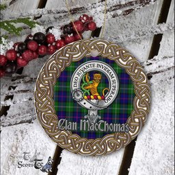 MacThomas Celtic Circle Plaid Ornament Gift. Christmas Tree Ornament Tartan Ornament Great Christmas Ornaments Gift