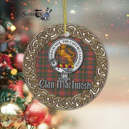 MacIntosh Celtic Circle Plaid Ornament Gift. Christmas Tree Ornament Tartan Ornament Great Christmas Ornaments Gift