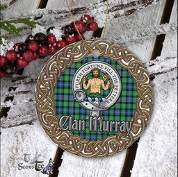 Murray Of Athole Celtic Circle Plaid Ornament Gift. Christmas Tree Ornament Tartan Ornament Great Christmas Ornaments Gift
