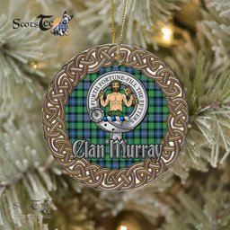 Murray Of Athole Celtic Circle Plaid Ornament Gift. Christmas Tree Ornament Tartan Ornament Great Christmas Ornaments Gift