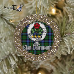 Learmonth Celtic Circle Plaid Ornament Gift. Christmas Tree Ornament Tartan Ornament Great Christmas Ornaments Gift