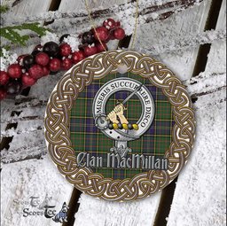MacMillan Celtic Circle Plaid Ornament Gift. Christmas Tree Ornament Tartan Ornament Great Christmas Ornaments Gift