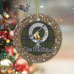 MacMillan Celtic Circle Plaid Ornament Gift. Christmas Tree Ornament Tartan Ornament Great Christmas Ornaments Gift