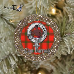 Darroch Celtic Circle Plaid Ornament Gift. Christmas Tree Ornament Tartan Ornament Great Christmas Ornaments Gift