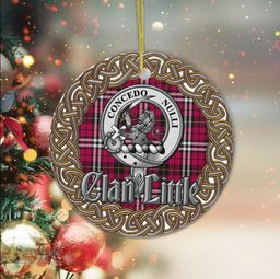 Little Celtic Circle Plaid Ornament Gift. Christmas Tree Ornament Tartan Ornament Great Christmas Ornaments Gift