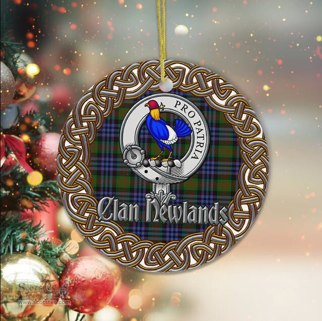 Newlands Celtic Circle Plaid Ornament Gift. Christmas Tree Ornament Tartan Ornament Great Christmas Ornaments Gift
