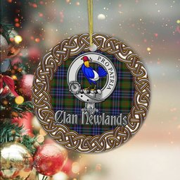Newlands Celtic Circle Plaid Ornament Gift. Christmas Tree Ornament Tartan Ornament Great Christmas Ornaments Gift