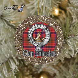 Lumsden Celtic Circle Plaid Ornament Gift. Christmas Tree Ornament Tartan Ornament Great Christmas Ornaments Gift