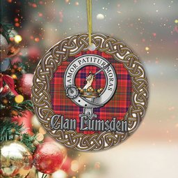 Lumsden Celtic Circle Plaid Ornament Gift. Christmas Tree Ornament Tartan Ornament Great Christmas Ornaments Gift