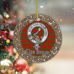 Dewar Celtic Circle Plaid Ornament Gift. Christmas Tree Ornament Tartan Ornament Great Christmas Ornaments Gift