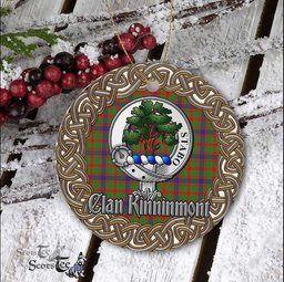 Kinninmont Celtic Circle Plaid Ornament Gift. Christmas Tree Ornament Tartan Ornament Great Christmas Ornaments Gift