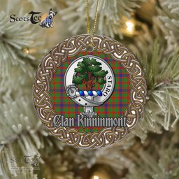 Kinninmont Celtic Circle Plaid Ornament Gift. Christmas Tree Ornament Tartan Ornament Great Christmas Ornaments Gift