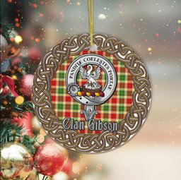 Gibson Celtic Circle Plaid Ornament Gift. Christmas Tree Ornament Tartan Ornament Great Christmas Ornaments Gift