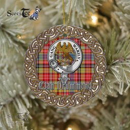 Drummond Celtic Circle Plaid Ornament Gift. Christmas Tree Ornament Tartan Ornament Great Christmas Ornaments Gift