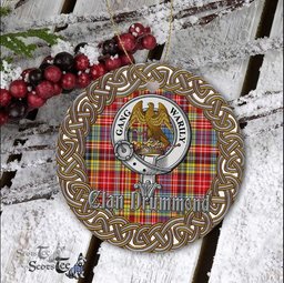 Drummond Celtic Circle Plaid Ornament Gift. Christmas Tree Ornament Tartan Ornament Great Christmas Ornaments Gift
