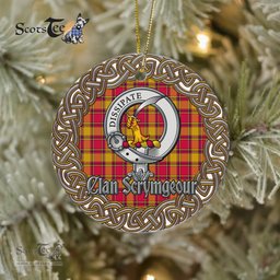 Scrymgeour Celtic Circle Plaid Ornament Gift. Christmas Tree Ornament Tartan Ornament Great Christmas Ornaments Gift